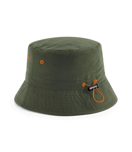 Beechfield Unisex Adult Recycled Polyester Bucket Hat (Olive Green)