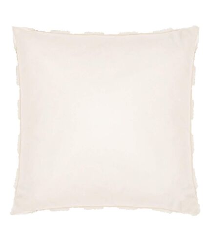 Check it fleece cushion cover 45cm x 45cm dreamy cream Heya Home