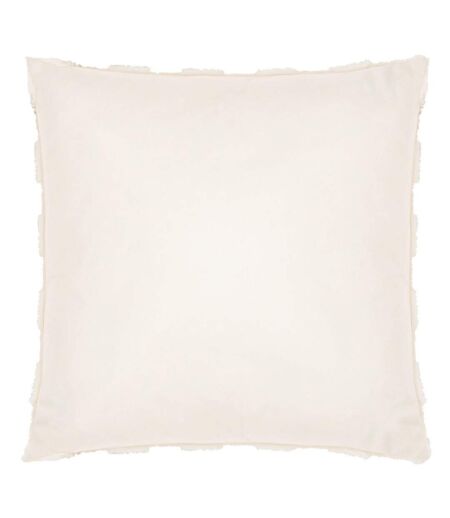 Check it fleece cushion cover 45cm x 45cm dreamy cream Heya Home