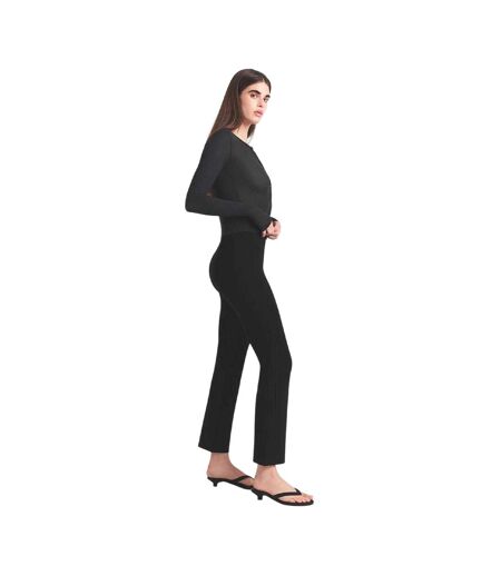 Pantalon Cloche Essential Femme Noir Obsidien Skims