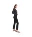 Pantalon Cloche Essential Femme Noir Obsidien Skims-4