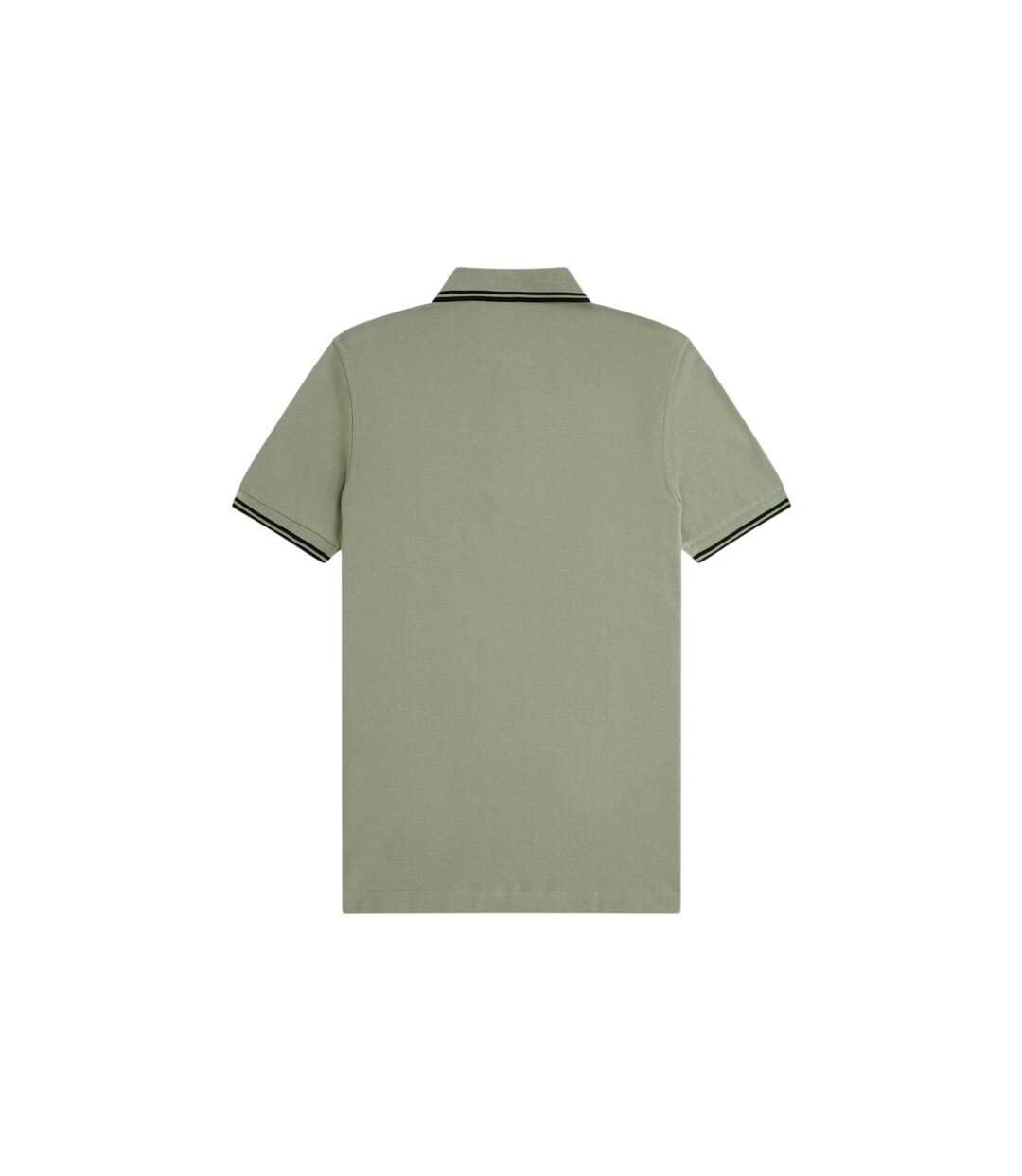 Polo Motif/style Double Pointe Homme Vert Kaki Vert Turquoise Pâle Fred Perry-3