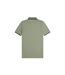 Polo Motif/style Double Pointe Homme Vert Kaki Vert Turquoise Pâle Fred Perry-3