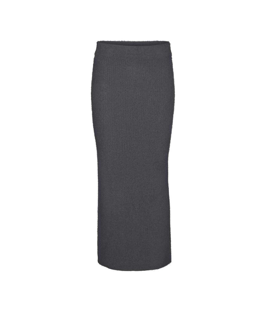 Jupe longue grise femme vero moda puff-1