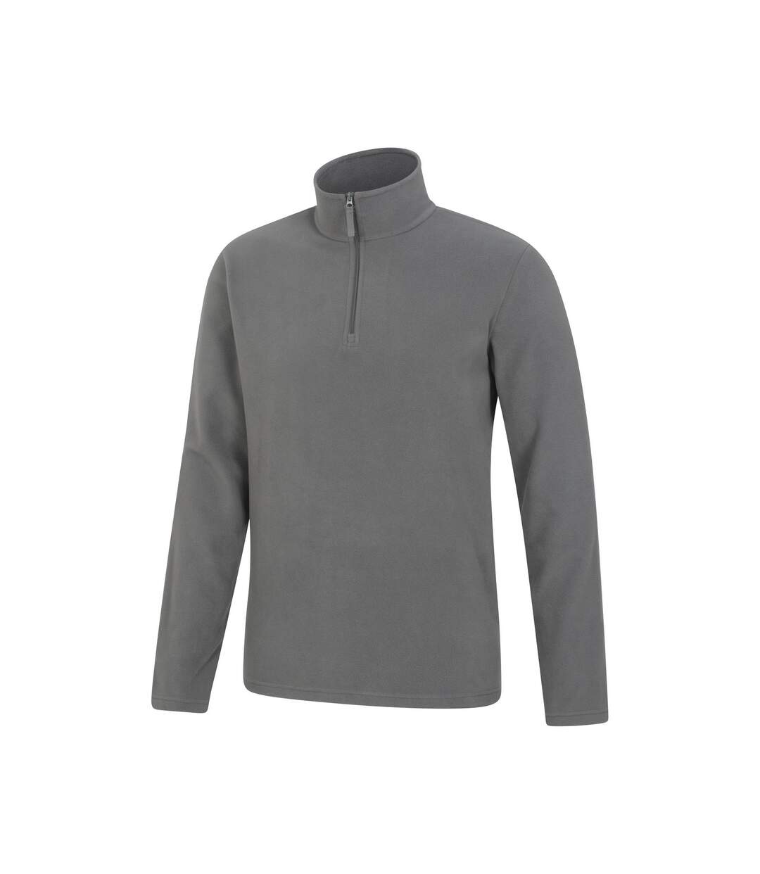 Mens Camber Ii Half Zip Fleece Top Dark Grey Mountain Warehouse-3