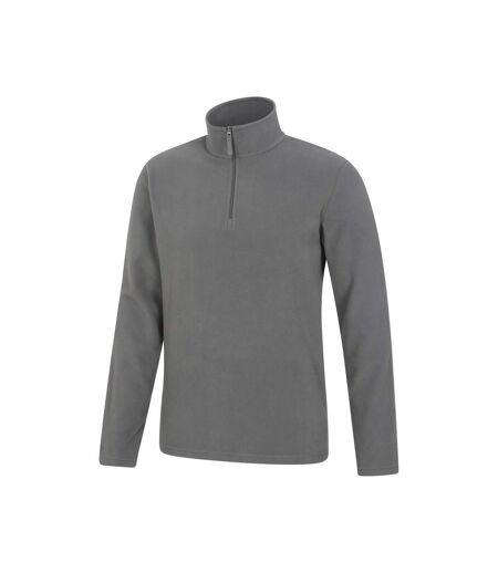 Mens Camber Ii Half Zip Fleece Top Dark Grey Mountain Warehouse