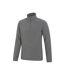 Mens Camber Ii Half Zip Fleece Top Dark Grey Mountain Warehouse-3