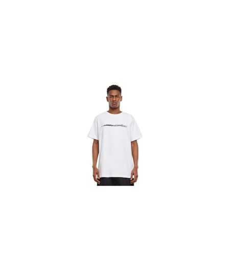 T-shirt Homme Live In The Moment Vivre Le Moment Présent Blanc Mister Tee