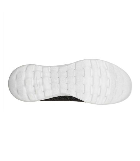 Baskets Motif/style Scintillant Go Walk Joy Femme Noir Jaune Or Skechers