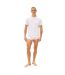 Lot De 2  Boxers Motif/style Uni Homme Blanc Bleu Marine Tommy Hilfiger-4