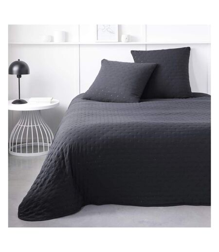 Couvre lit noir + 2 taies d'oreiller today 240x220