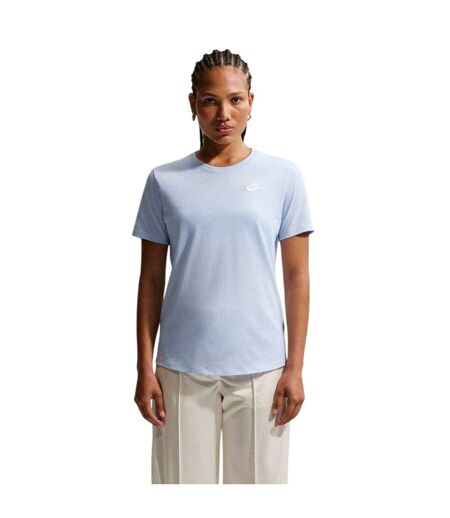 Womens/ladies Club T-shirt Hydrangea Blue Nike