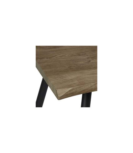 Table Basse Forest en métal et MDF - Noir et Marron