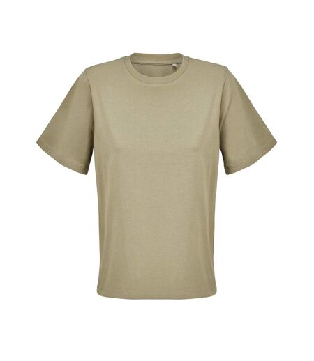 Womens/ladies Legend T-shirt Khaki SOLS