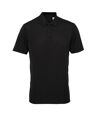 Tri Dri Mens Panelled Short Sleeve Polo Shirt (Black) - UTRW4923