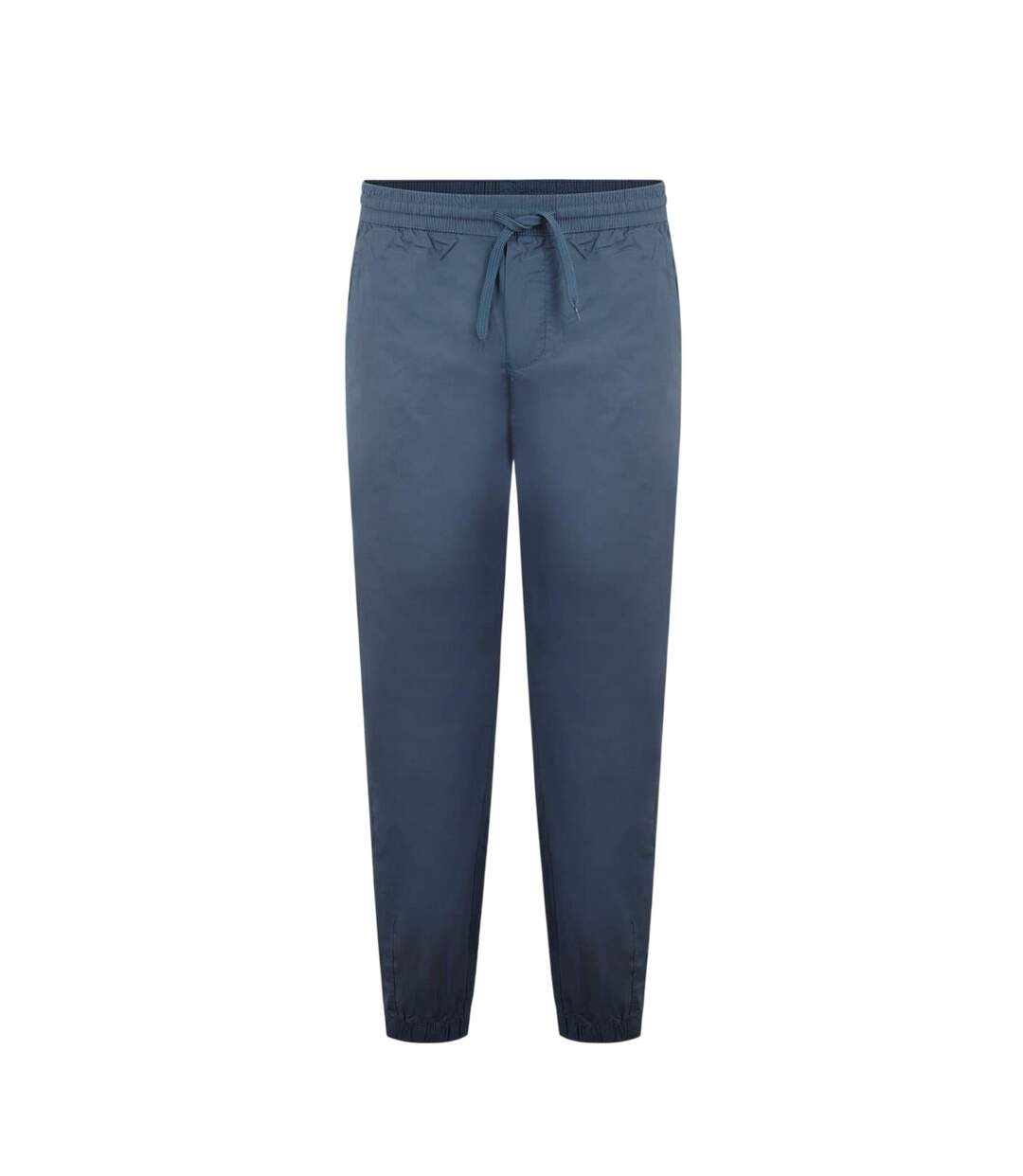 Mens Cotton Poplin Trousers Blue Fabric-1