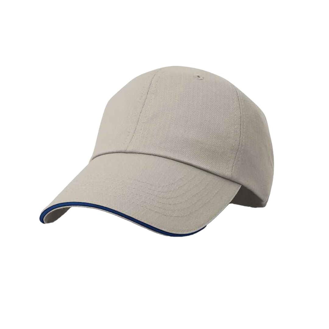 Casquette à rebord en contraste adulte unisexe beige/bleu marine Result-2