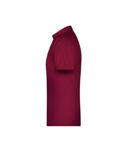 Polo Bio Workwear Homme Bordeaux James And Nicholson