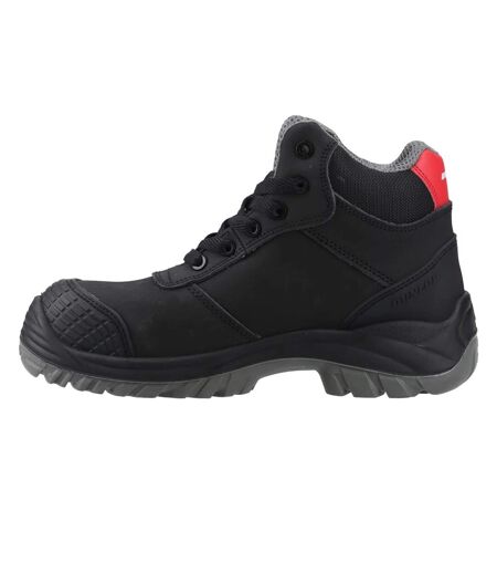 Unisex Adult First One Adv Titan Leather Safety Shoes Black Red Dunlop