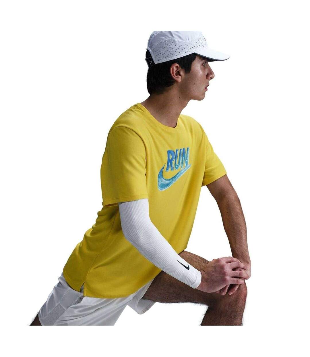 T-shirt Miler Run Energy Homme Jaune Éclair Nike-3