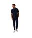 Burton Mens Yarn Dyed Stripe Pique Polo Shirt (Navy)