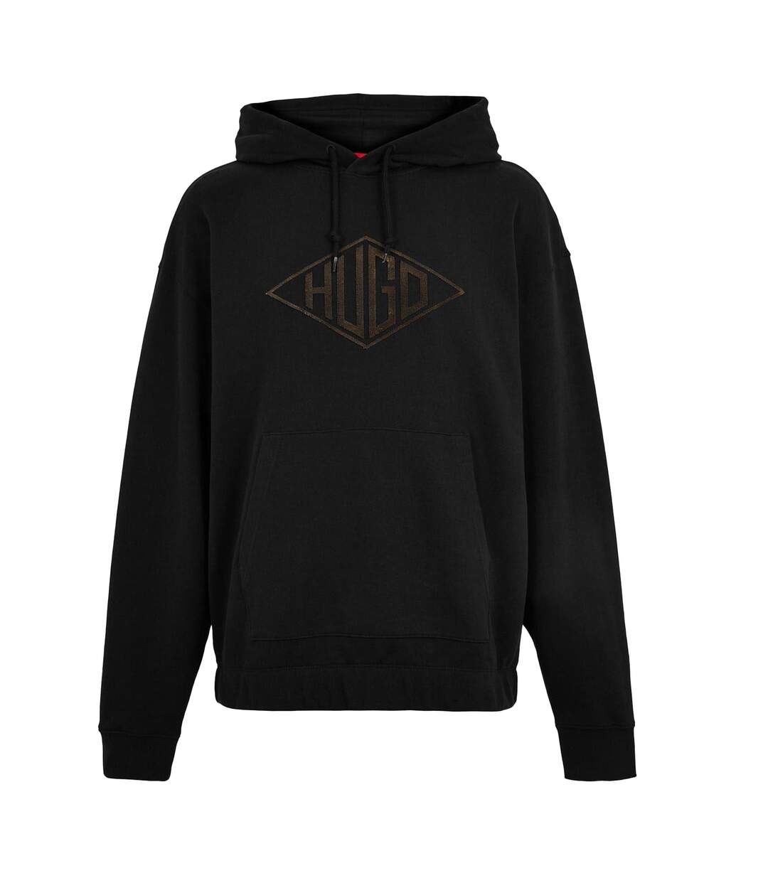 Sweat À Capuche Motif/style Logo Brodé Dacorolo Homme Noir Hugo-1