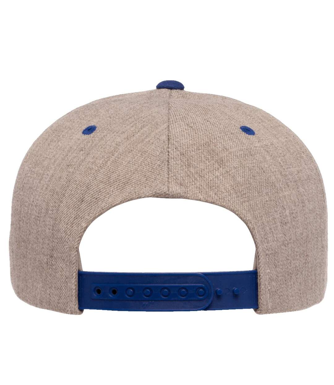 Casquette ajustable classique homme gris / bleu roi Yupoong-2