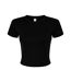 Haut Court Femme Noir Uni Bella + Canvas-1