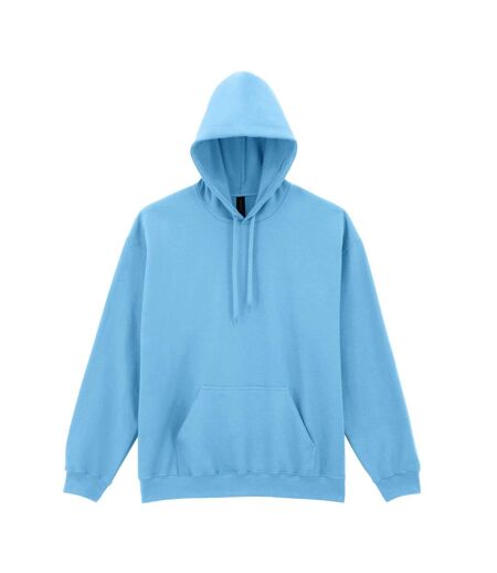 Mens midweight soft touch hoodie sky blue Gildan