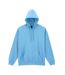 Mens midweight soft touch hoodie sky blue Gildan