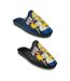 OZABI Pack de 2 Paires Pantoufles Mules Homme Fantaisie Motif Dessin Animé-1