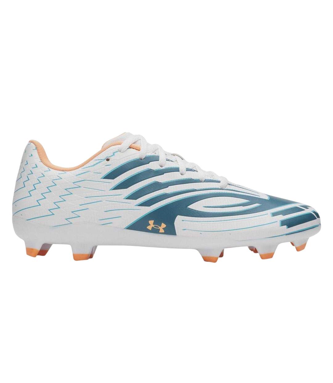 Mens Shadow Select 4 Firm Ground Football Boots Blue White Under Armour-1