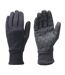 Unisex Adult Gripped Fleece Gloves Black Hy-3