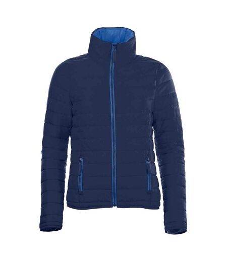 Doudoune Matelassée Ride Femme Bleu Marine SOLS