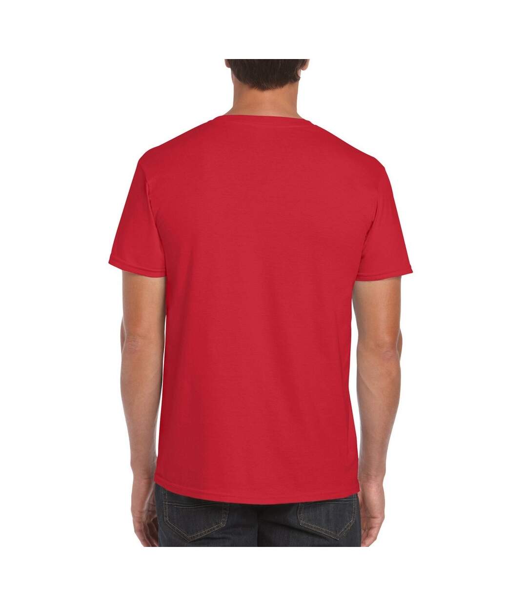 T-shirt manches courtes homme rouge Gildan