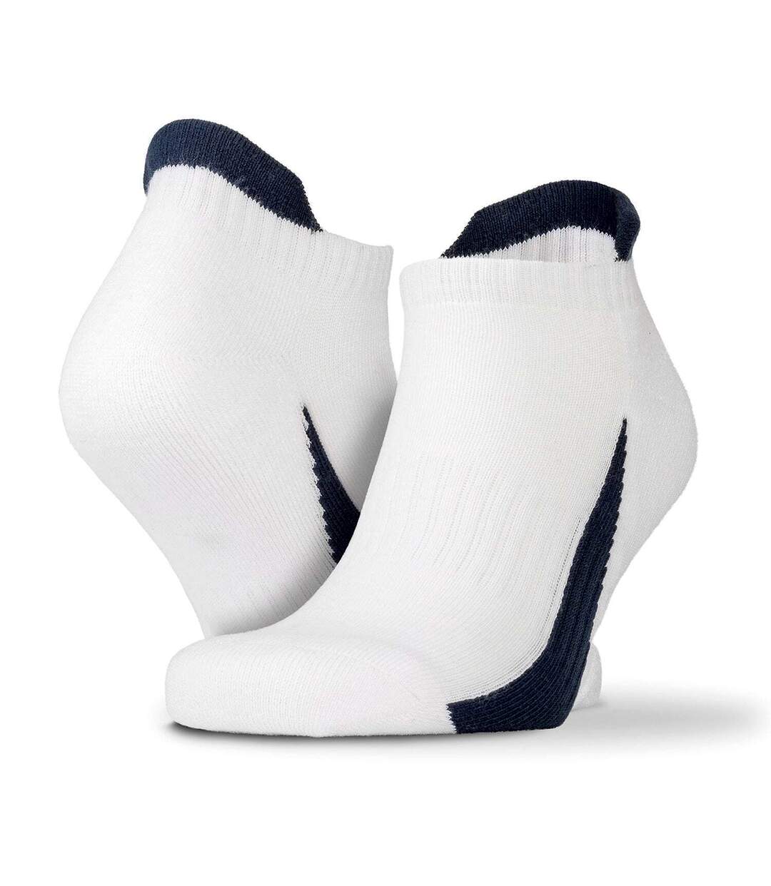 Chaussettes de sport adulte blanc / bleu marine Spiro