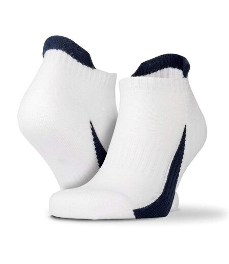 Spiro Unisex Adult Sports Socks (Pack of 3) (White/Navy) - UTBC4908