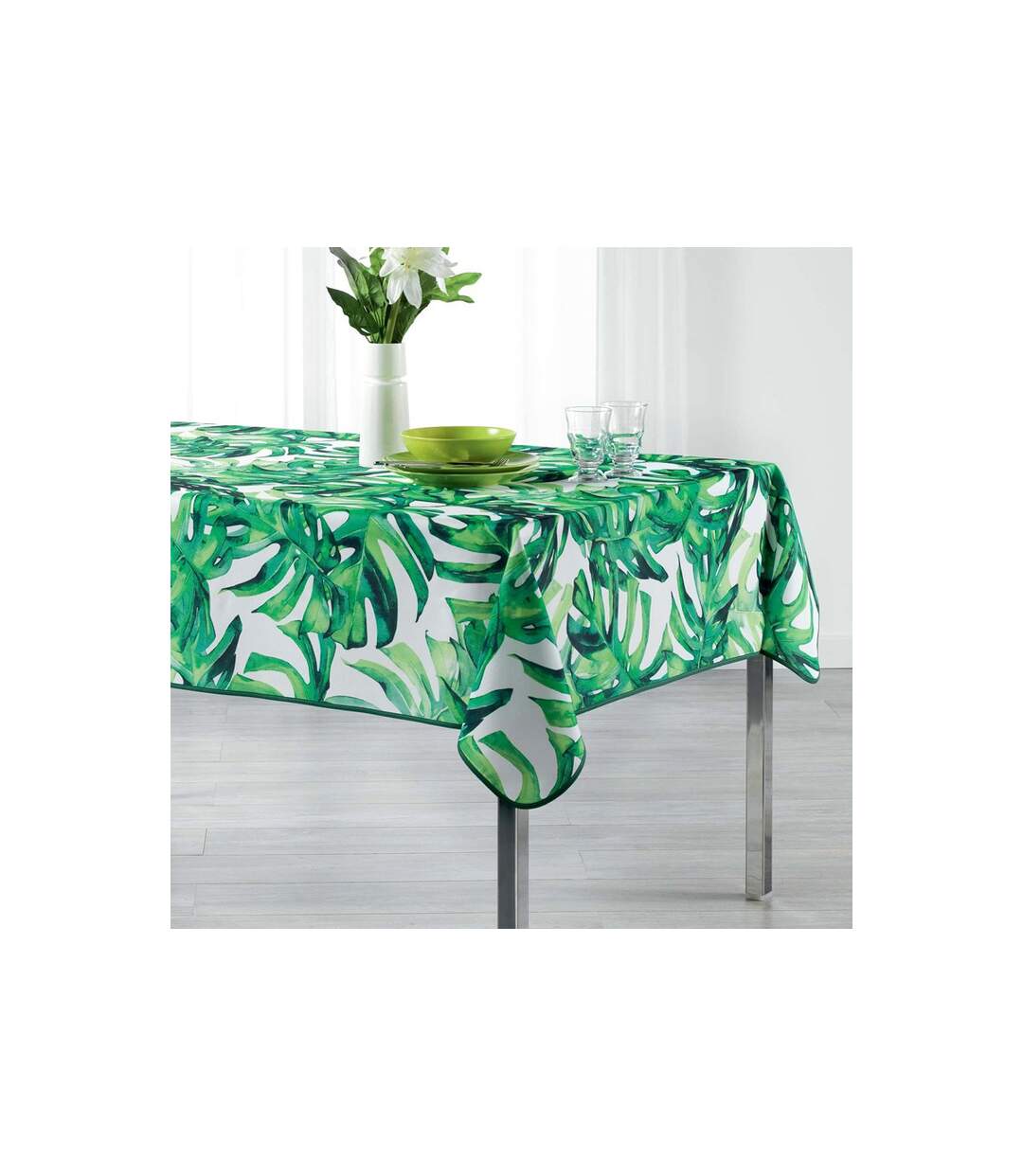 Nappe Rectangulaire Carveano 150x240cm Vert-1
