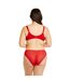 Soutien-gorge à armatures grand maintien rouge Miracle