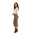 Womens/ladies Cava Ribbed Pencil Skirt Fossil Pieces-4