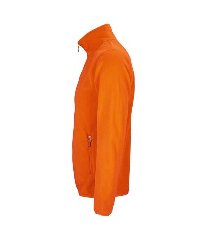SOLS Mens Factor Recycled Fleece Jacket (Orange)