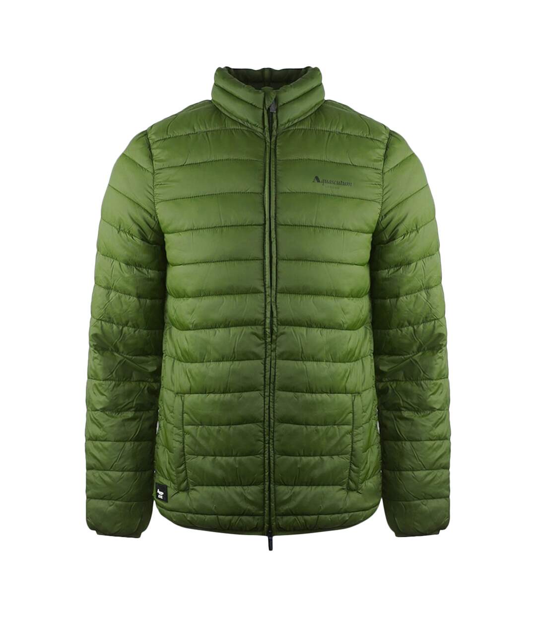 Doudoune Matelassée Motif/style Logo Homme Vert Militaire Aquascutum-1