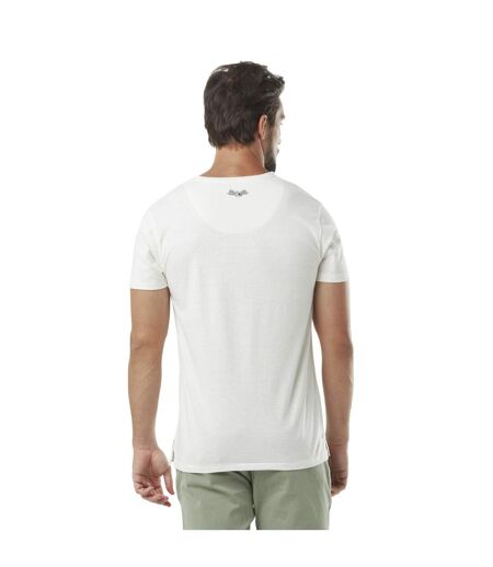 T-shirt homme col v avec logo neppy fluo en coton Tyron Vondutch