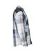 Mens Customised Checked Pile Shirt Dark Navy Mascot-4