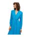 Robe Chemisier Mi-longue Manches Longues Dibanorah Femme Bleu Vif Boss-4