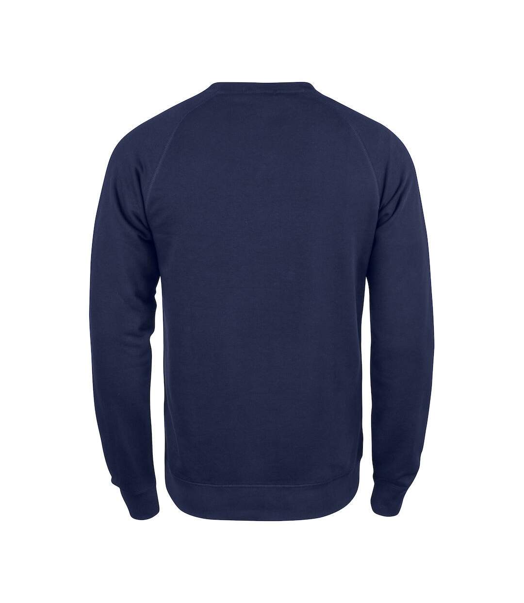 Mens Premium Round Neck Sweatshirt Dark Navy Clique-2