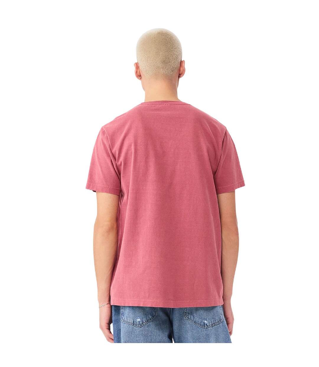 Unisex Adult Washed Canvas Heavyweight T-shirt Washed Red Bella + Canvas-4