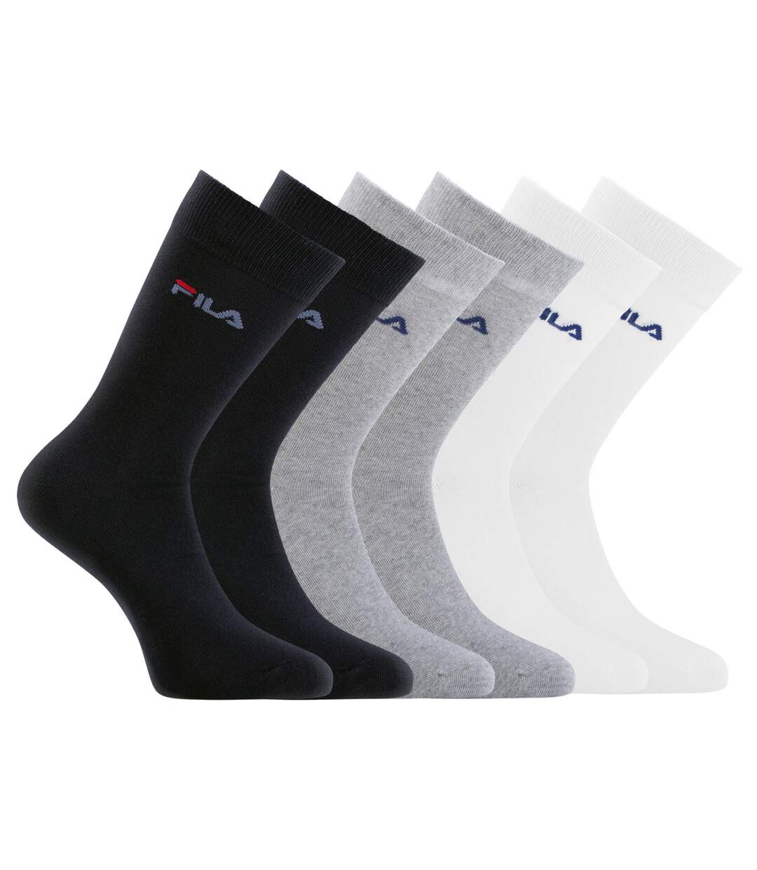 Lot de 6 paires de chaussettes de ville homme Assortis Fila-1