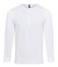T-shirt henley manches retroussables - Homme - PR218 - blanc