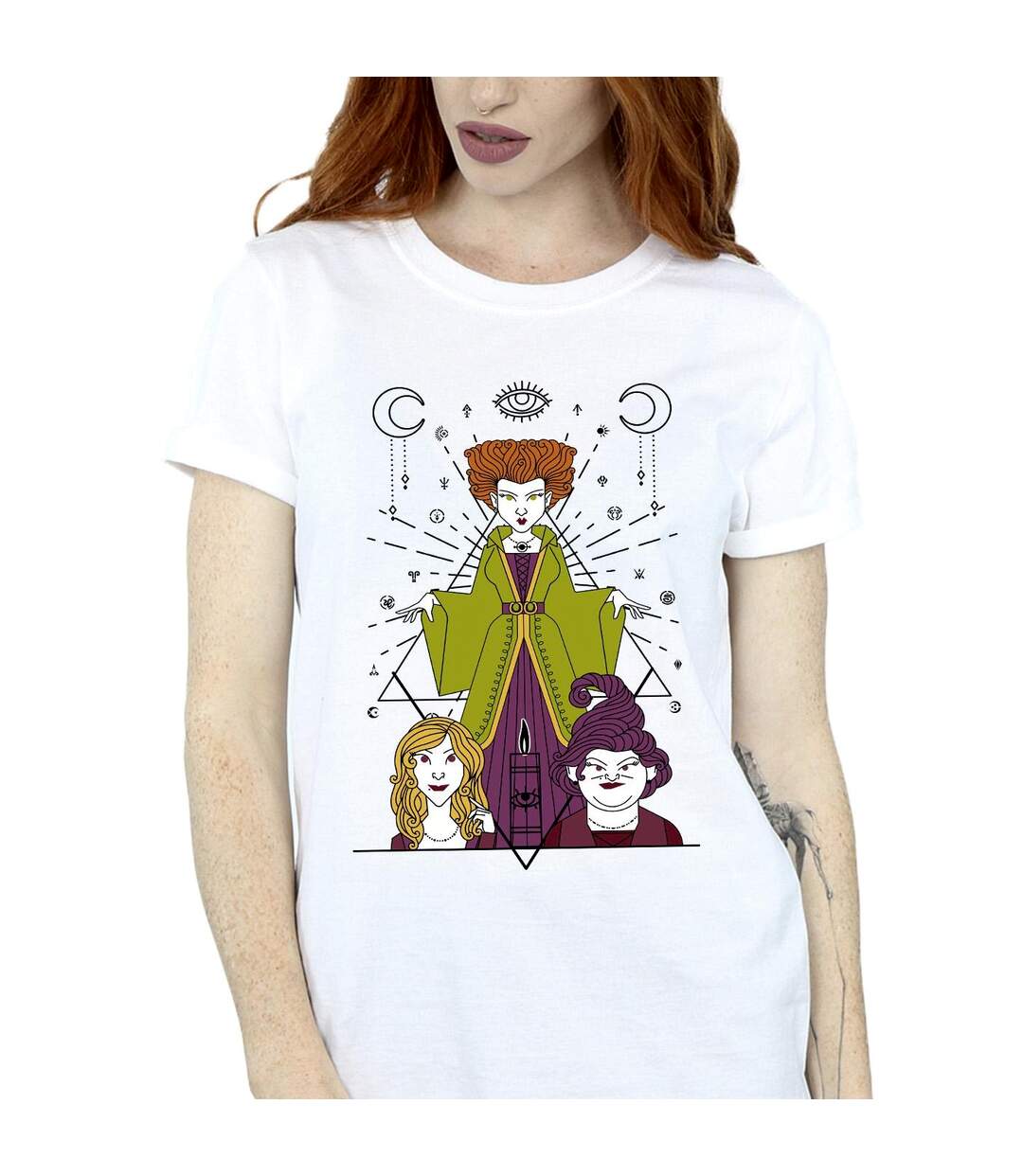 Disney Femme/Les femmes - T-shirt boyfriend en coton Hocus Pocus Candle (Blanc) - UTBI20319-3